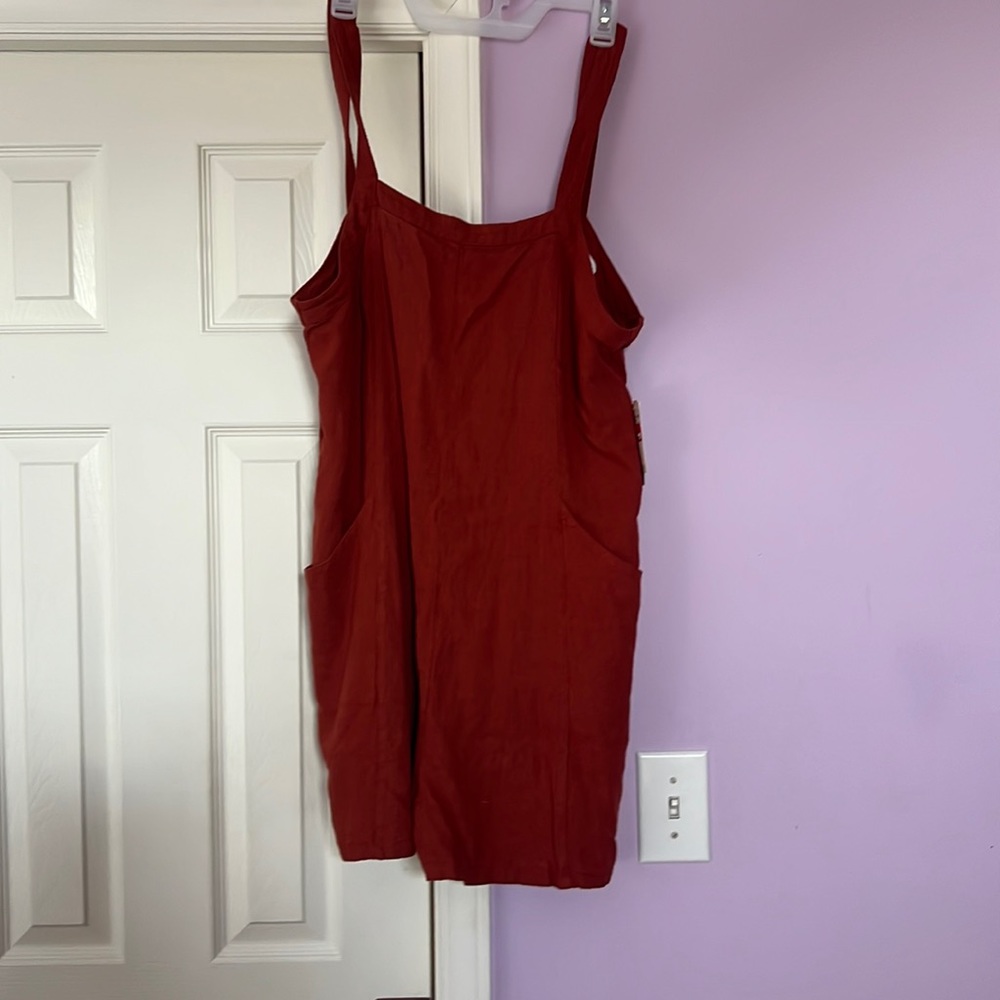 Nordstrom rack burnt orange overall romper